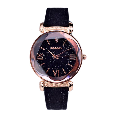 New Fashion Gogoey Brand Rose Gold Leather Watches