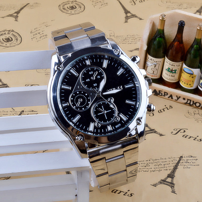 New Business Sport Quartz Watch About Men Stainless Steel