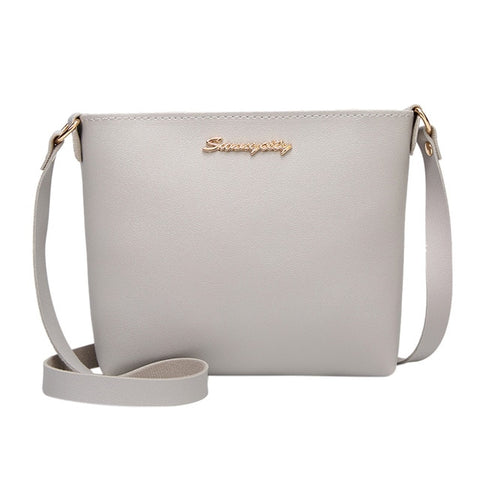 Fashion Solid Color Messenger Bag Crossbody