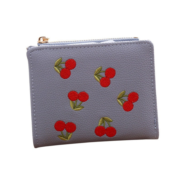 Women Credit Card Wallet Female Small Solid Zipper Purse For Girls