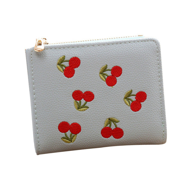 Women Credit Card Wallet Female Small Solid Zipper Purse For Girls