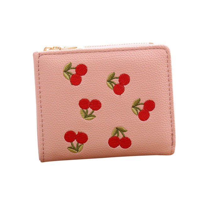 Women Credit Card Wallet Female Small Solid Zipper Purse For Girls