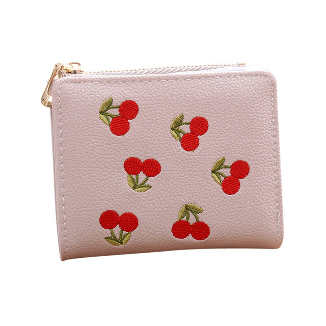 Women Credit Card Wallet Female Small Solid Zipper Purse For Girls