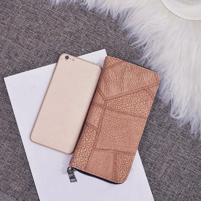 Popular NEW Women Zipper Coin Purse Long Leather Wallet Card Holders