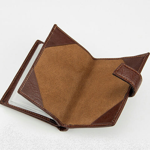 Men Fashion Leather ID Card Holder Billfold Wallet
